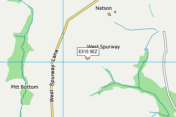 EX16 9EZ map - OS VectorMap District (Ordnance Survey) EX16 9EZ map - OS VectorMap District (Ordnance Survey)