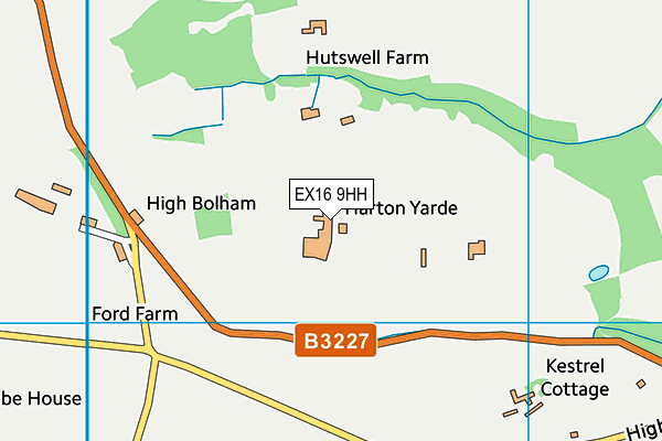 EX16 9HH map - OS VectorMap District (Ordnance Survey) EX16 9HH map - OS VectorMap District (Ordnance Survey)