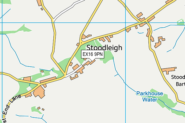 EX16 9PN map - OS VectorMap District (Ordnance Survey) EX16 9PN map - OS VectorMap District (Ordnance Survey)