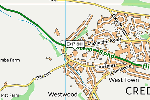 EX17 3NH map - OS VectorMap District (Ordnance Survey) EX17 3NH map - OS VectorMap District (Ordnance Survey)
