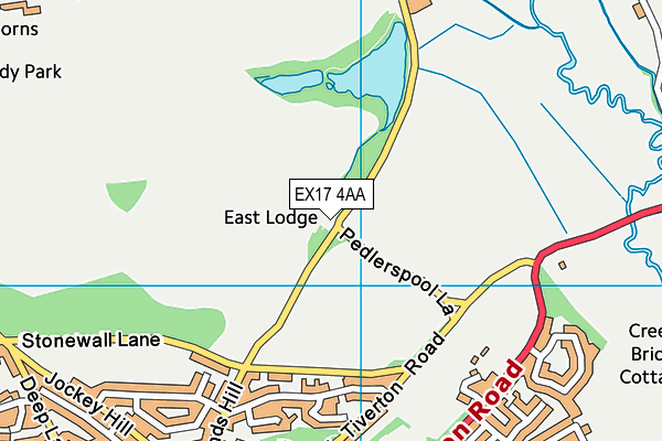 EX17 4AA map - OS VectorMap District (Ordnance Survey) EX17 4AA map - OS VectorMap District (Ordnance Survey)