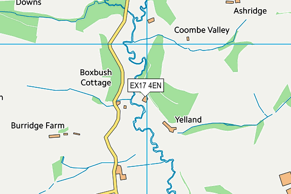 EX17 4EN map - OS VectorMap District (Ordnance Survey) EX17 4EN map - OS VectorMap District (Ordnance Survey)