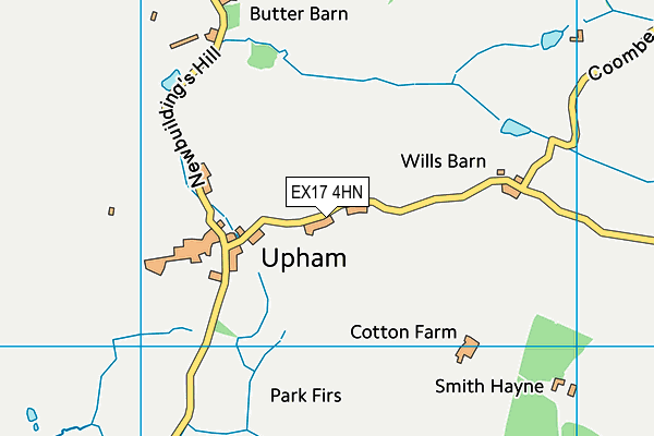 EX17 4HN map - OS VectorMap District (Ordnance Survey) EX17 4HN map - OS VectorMap District (Ordnance Survey)