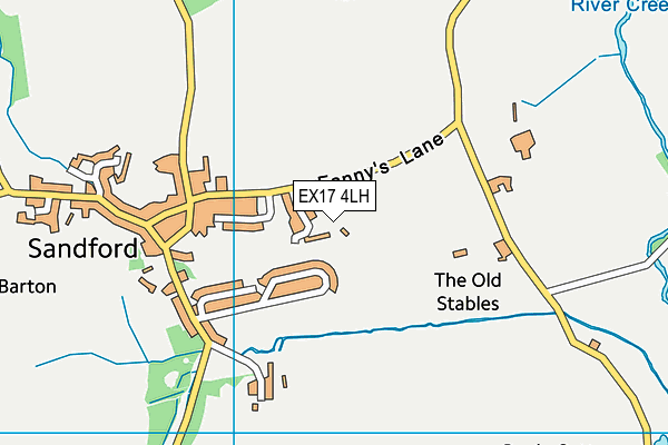 EX17 4LH map - OS VectorMap District (Ordnance Survey) EX17 4LH map - OS VectorMap District (Ordnance Survey)