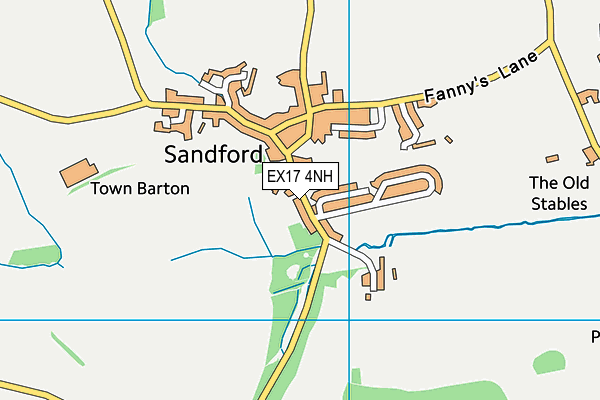 EX17 4NH map - OS VectorMap District (Ordnance Survey) EX17 4NH map - OS VectorMap District (Ordnance Survey)