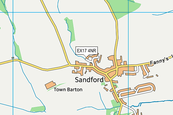 EX17 4NR map - OS VectorMap District (Ordnance Survey) EX17 4NR map - OS VectorMap District (Ordnance Survey)