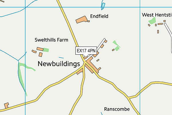 EX17 4PN map - OS VectorMap District (Ordnance Survey) EX17 4PN map - OS VectorMap District (Ordnance Survey)