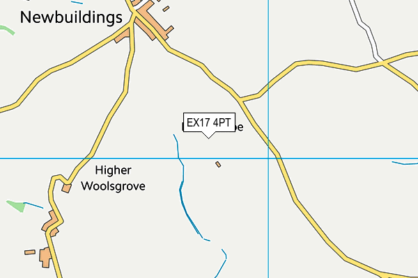 EX17 4PT map - OS VectorMap District (Ordnance Survey) EX17 4PT map - OS VectorMap District (Ordnance Survey)