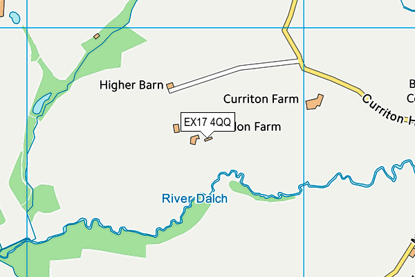 EX17 4QQ map - OS VectorMap District (Ordnance Survey) EX17 4QQ map - OS VectorMap District (Ordnance Survey)