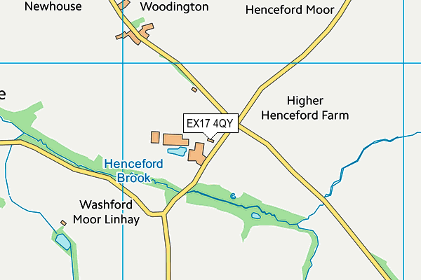 EX17 4QY map - OS VectorMap District (Ordnance Survey) EX17 4QY map - OS VectorMap District (Ordnance Survey)