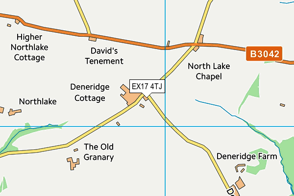 EX17 4TJ map - OS VectorMap District (Ordnance Survey) EX17 4TJ map - OS VectorMap District (Ordnance Survey)