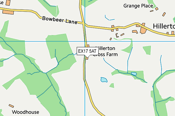 EX17 5AT map - OS VectorMap District (Ordnance Survey) EX17 5AT map - OS VectorMap District (Ordnance Survey)