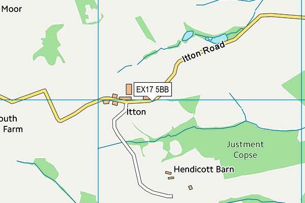 EX17 5BB map - OS VectorMap District (Ordnance Survey) EX17 5BB map - OS VectorMap District (Ordnance Survey)