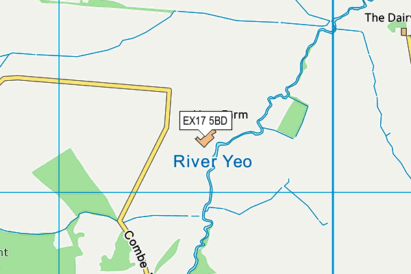 EX17 5BD map - OS VectorMap District (Ordnance Survey) EX17 5BD map - OS VectorMap District (Ordnance Survey)