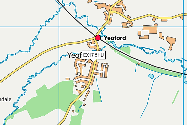 EX17 5HU map - OS VectorMap District (Ordnance Survey) EX17 5HU map - OS VectorMap District (Ordnance Survey)