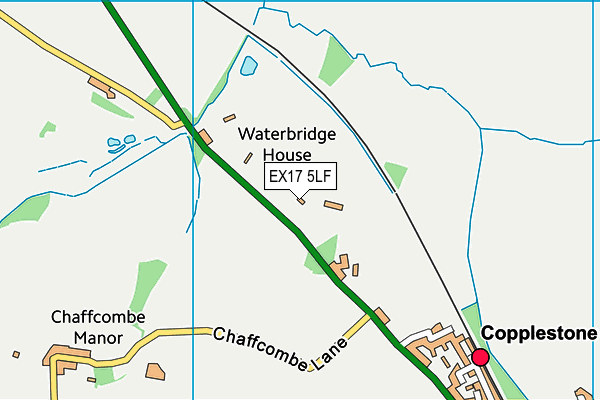 EX17 5LF map - OS VectorMap District (Ordnance Survey) EX17 5LF map - OS VectorMap District (Ordnance Survey)