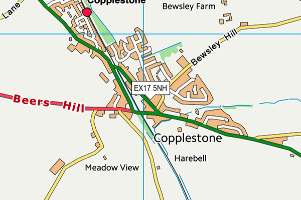 EX17 5NH map - OS VectorMap District (Ordnance Survey) EX17 5NH map - OS VectorMap District (Ordnance Survey)