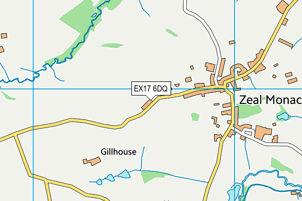 EX17 6DQ map - OS VectorMap District (Ordnance Survey) EX17 6DQ map - OS VectorMap District (Ordnance Survey)