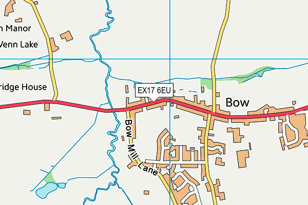 EX17 6EU map - OS VectorMap District (Ordnance Survey) EX17 6EU map - OS VectorMap District (Ordnance Survey)