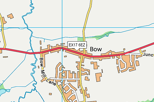 EX17 6EZ map - OS VectorMap District (Ordnance Survey)