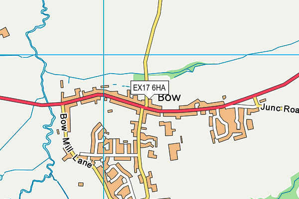 EX17 6HA map - OS VectorMap District (Ordnance Survey) EX17 6HA map - OS VectorMap District (Ordnance Survey)