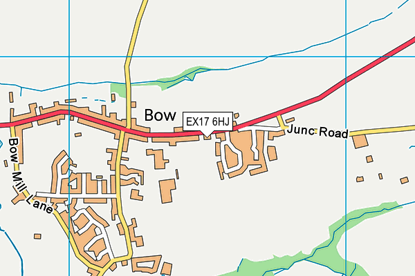 EX17 6HJ map - OS VectorMap District (Ordnance Survey) EX17 6HJ map - OS VectorMap District (Ordnance Survey)