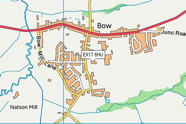 EX17 6HU map - OS VectorMap District (Ordnance Survey) EX17 6HU map - OS VectorMap District (Ordnance Survey)