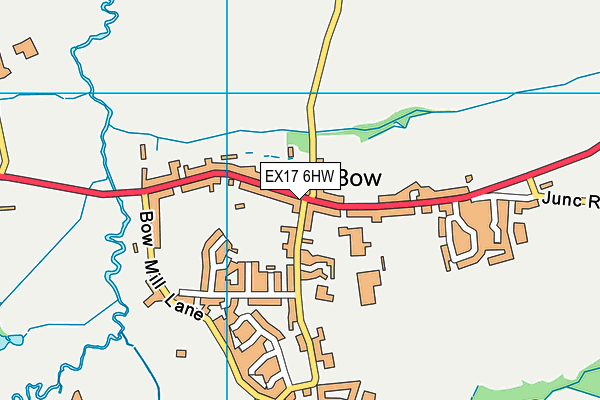 EX17 6HW map - OS VectorMap District (Ordnance Survey) EX17 6HW map - OS VectorMap District (Ordnance Survey)