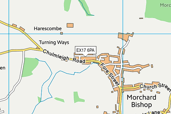 EX17 6PA map - OS VectorMap District (Ordnance Survey) EX17 6PA map - OS VectorMap District (Ordnance Survey)