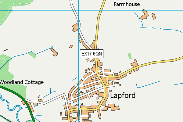 EX17 6QN map - OS VectorMap District (Ordnance Survey) EX17 6QN map - OS VectorMap District (Ordnance Survey)