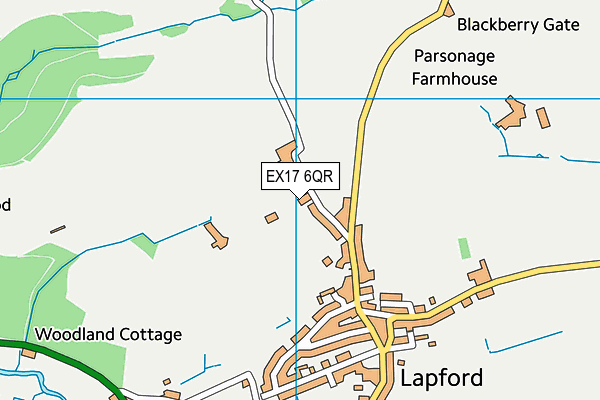 EX17 6QR map - OS VectorMap District (Ordnance Survey) EX17 6QR map - OS VectorMap District (Ordnance Survey)