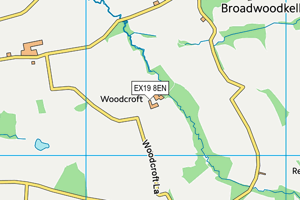 EX19 8EN map - OS VectorMap District (Ordnance Survey) EX19 8EN map - OS VectorMap District (Ordnance Survey)