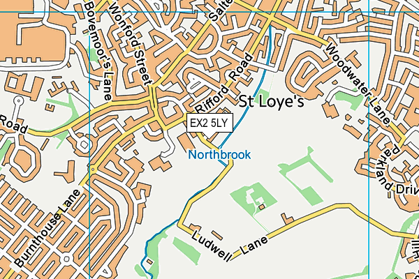 EX2 5LY map - OS VectorMap District (Ordnance Survey) EX2 5LY map - OS VectorMap District (Ordnance Survey)