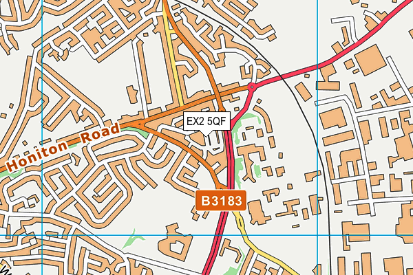 EX2 5QF map - OS VectorMap District (Ordnance Survey) EX2 5QF map - OS VectorMap District (Ordnance Survey)