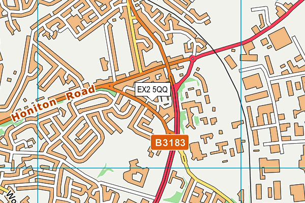 EX2 5QQ map - OS VectorMap District (Ordnance Survey) EX2 5QQ map - OS VectorMap District (Ordnance Survey)