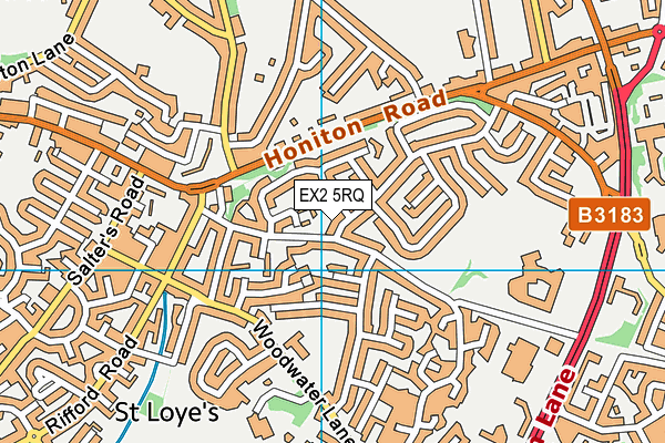 EX2 5RQ map - OS VectorMap District (Ordnance Survey) EX2 5RQ map - OS VectorMap District (Ordnance Survey)