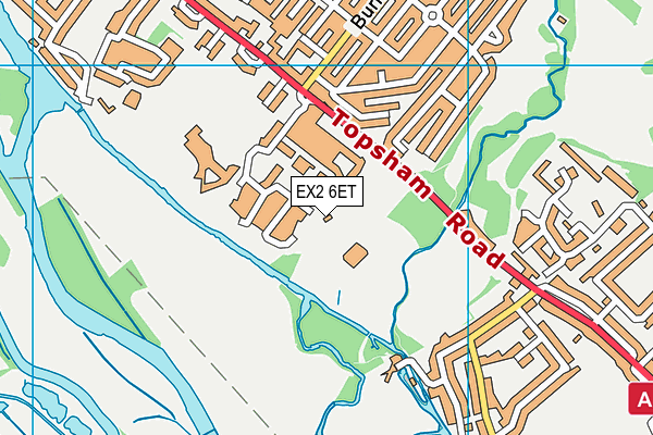 EX2 6ET map - OS VectorMap District (Ordnance Survey) EX2 6ET map - OS VectorMap District (Ordnance Survey)