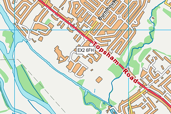 EX2 6FH map - OS VectorMap District (Ordnance Survey) EX2 6FH map - OS VectorMap District (Ordnance Survey)