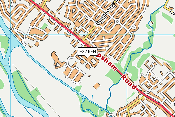 EX2 6FN map - OS VectorMap District (Ordnance Survey) EX2 6FN map - OS VectorMap District (Ordnance Survey)