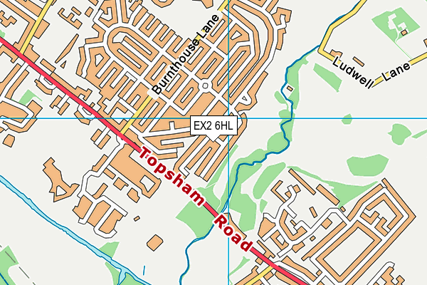 EX2 6HL map - OS VectorMap District (Ordnance Survey) EX2 6HL map - OS VectorMap District (Ordnance Survey)