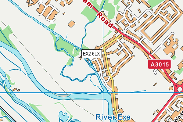 EX2 6LX map - OS VectorMap District (Ordnance Survey) EX2 6LX map - OS VectorMap District (Ordnance Survey)