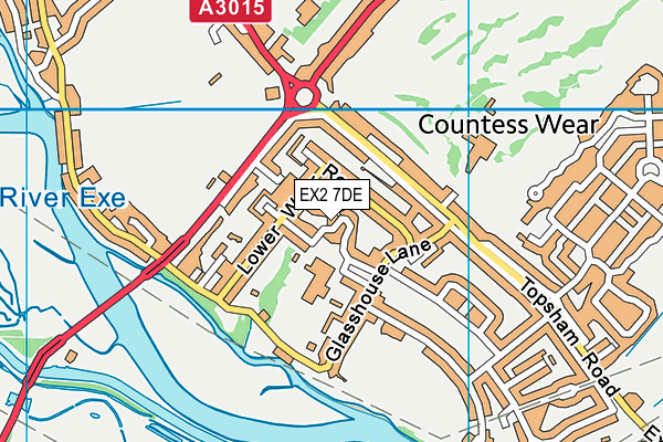 EX2 7DE map - OS VectorMap District (Ordnance Survey) EX2 7DE map - OS VectorMap District (Ordnance Survey)