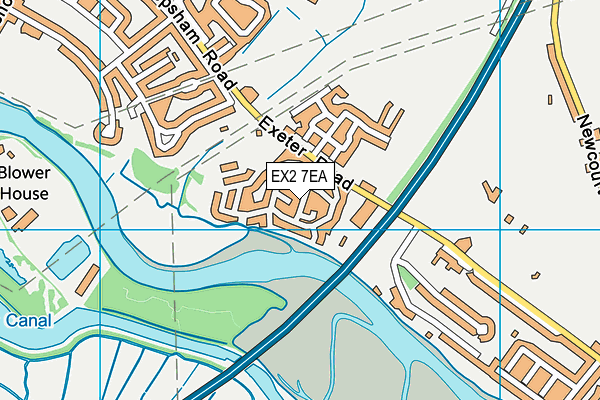 EX2 7EA map - OS VectorMap District (Ordnance Survey) EX2 7EA map - OS VectorMap District (Ordnance Survey)