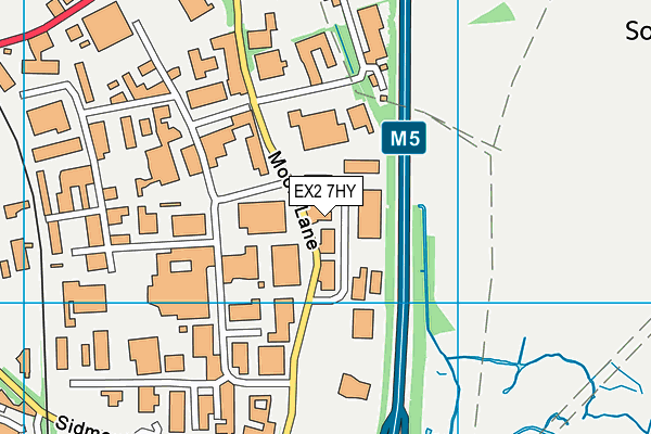 EX2 7HY map - OS VectorMap District (Ordnance Survey) EX2 7HY map - OS VectorMap District (Ordnance Survey)