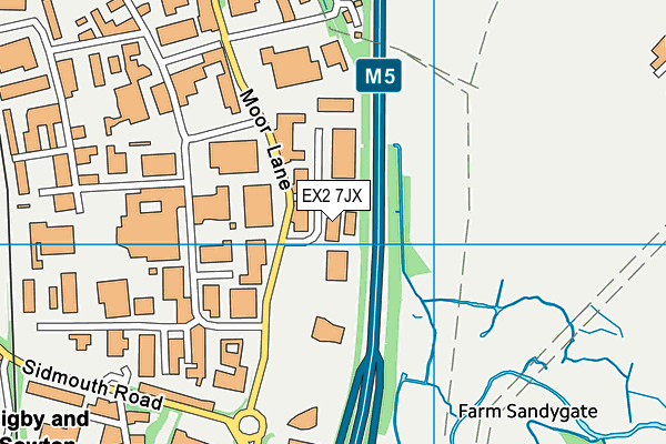 EX2 7JX map - OS VectorMap District (Ordnance Survey) EX2 7JX map - OS VectorMap District (Ordnance Survey)