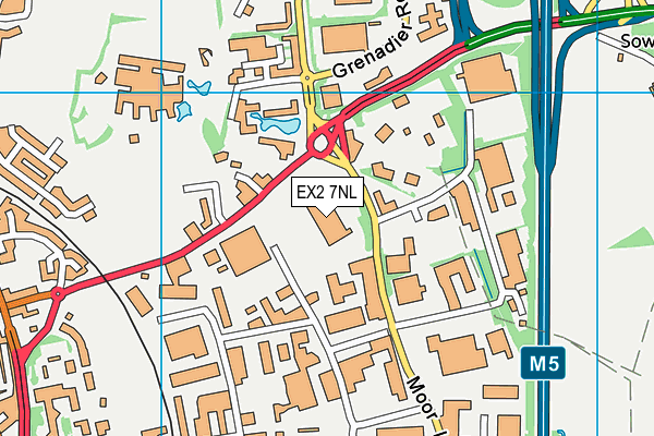 EX2 7NL map - OS VectorMap District (Ordnance Survey) EX2 7NL map - OS VectorMap District (Ordnance Survey)