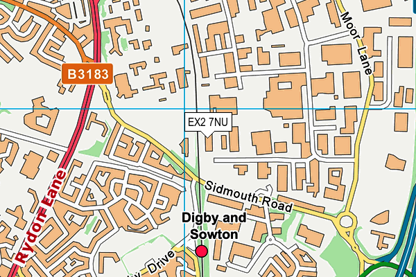 EX2 7NU map - OS VectorMap District (Ordnance Survey) EX2 7NU map - OS VectorMap District (Ordnance Survey)