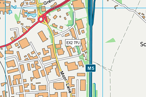 EX2 7PJ map - OS VectorMap District (Ordnance Survey) EX2 7PJ map - OS VectorMap District (Ordnance Survey)
