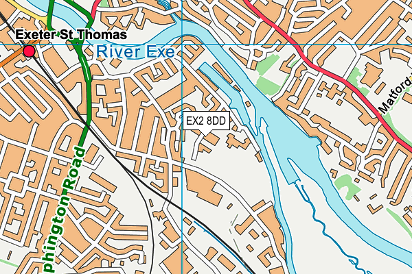 EX2 8DD map - OS VectorMap District (Ordnance Survey) EX2 8DD map - OS VectorMap District (Ordnance Survey)