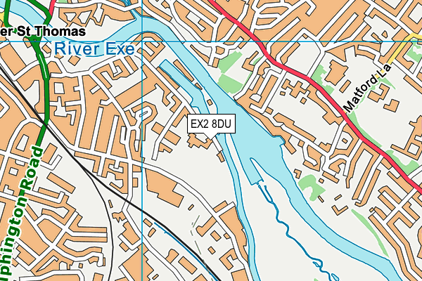 EX2 8DU map - OS VectorMap District (Ordnance Survey) EX2 8DU map - OS VectorMap District (Ordnance Survey)